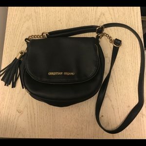 Christian Siriano black purse